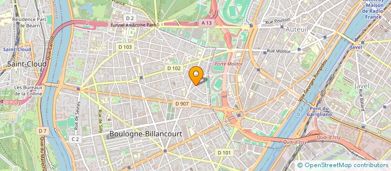 localisation de l'entreprise SJ TRADING à BOULOGNE-BILLANCOURT