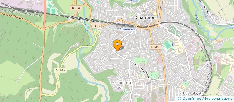 localisation de l'entreprise SJ2C à CHAUMONT
