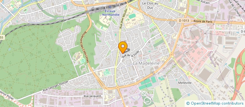 localisation de l'entreprise SJA FORMATION  EVREUX