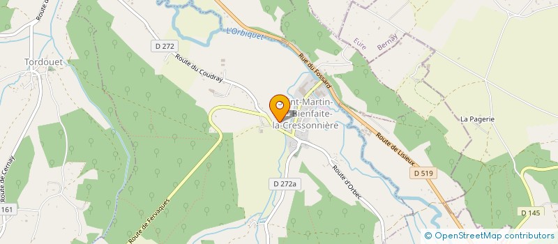 localisation de l'entreprise SJAE PAYSAGE  SAINT-MARTIN-DE-BIENFAITE-LA-CRESSONNIERE