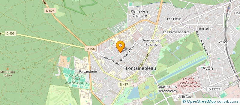localisation de l'entreprise SJB  FONTAINEBLEAU