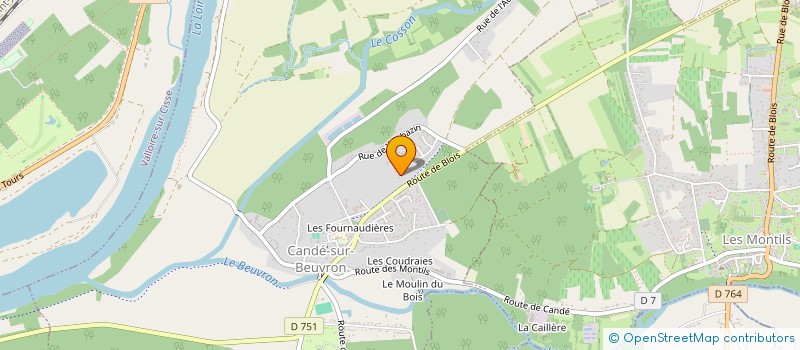 localisation de l'entreprise SJB (SIMON JARDIN EST BEAU)  CANDE-SUR-BEUVRON