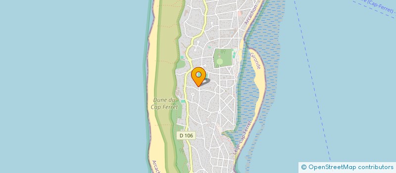 localisation de l'entreprise SJC  LEGE-CAP-FERRET