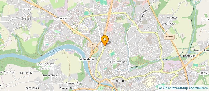 localisation de l'entreprise SJC  LANNION