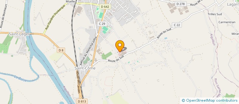 localisation de l'entreprise SJC  AIGUILLON