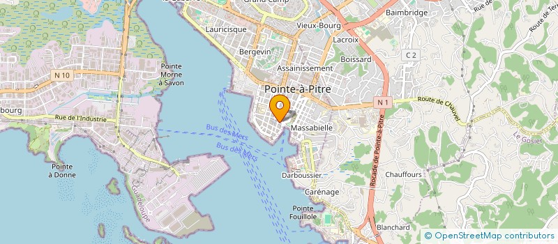 localisation de l'entreprise SJC DEVELOPPEMENT à POINTE-A-PITRE
