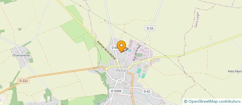 localisation de l'entreprise SJC STAFF à REBAIS