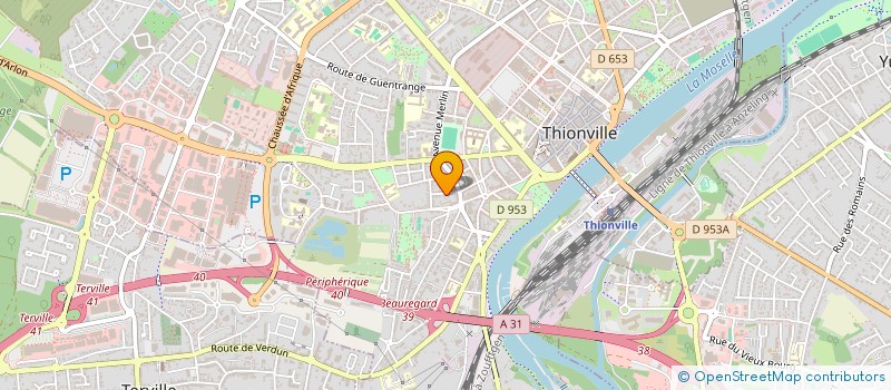localisation de l'entreprise SJCG à THIONVILLE