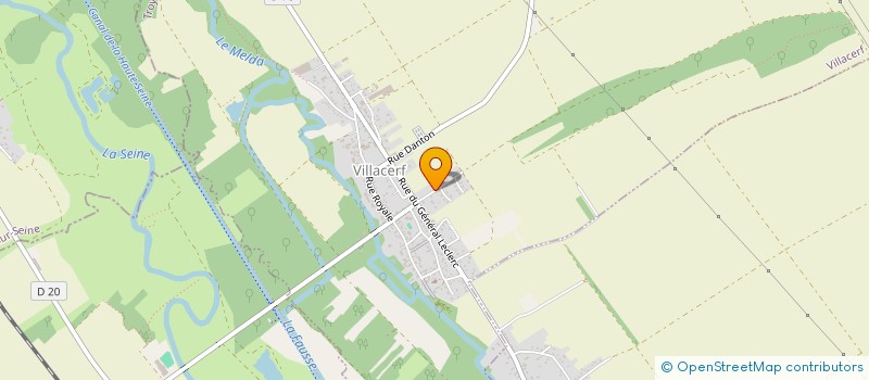 localisation de l'entreprise SJCLH  VILLACERF