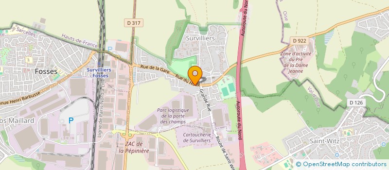 localisation de l'entreprise SJD  SURVILLIERS