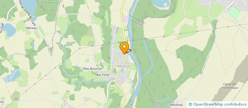 localisation de l'entreprise SJD AVENIR  VILLIEU-LOYES-MOLLON