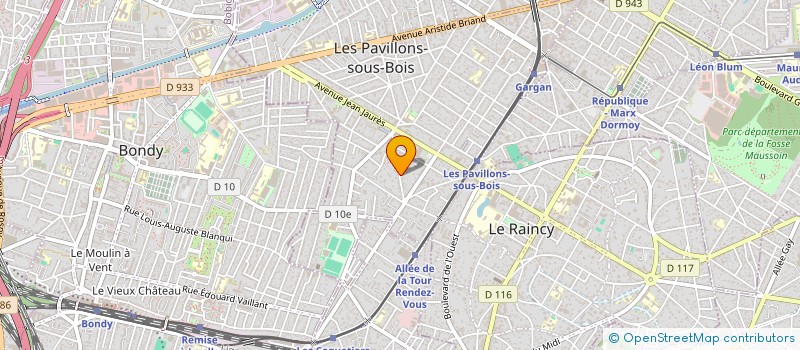 localisation de l'entreprise SJE FINANCES à LES PAVILLONS-SOUS-BOIS