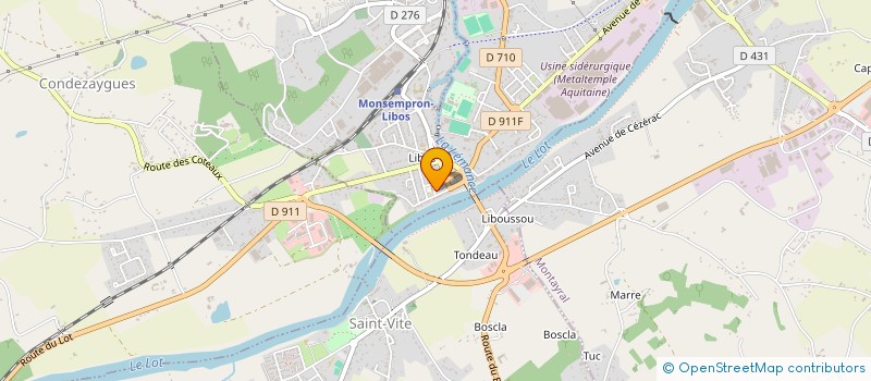 localisation de l'entreprise SJF à MONSEMPRON-LIBOS