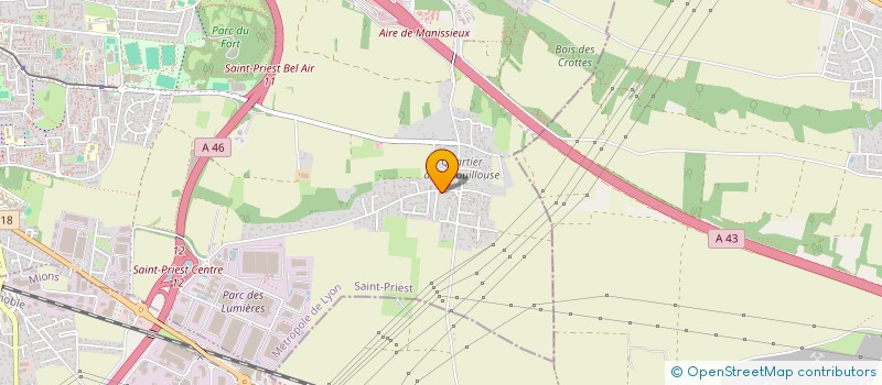 localisation de l'entreprise SJF  SAINT-PRIEST