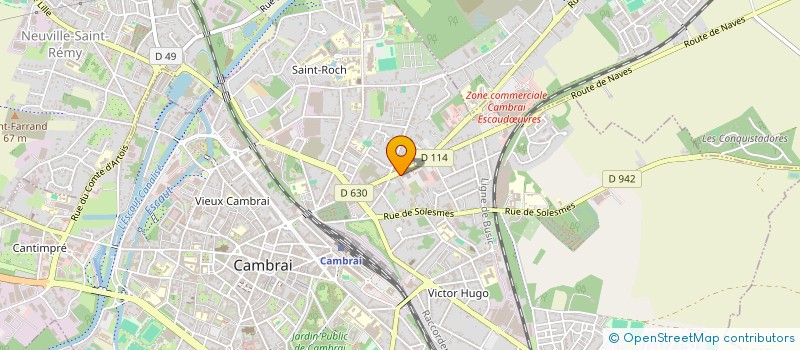 localisation de l'entreprise SJF COMPOSANT ELECTRONIQUE à CAMBRAI