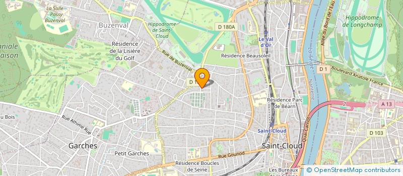 localisation de l'entreprise SJFINANCE 1 à SAINT-CLOUD