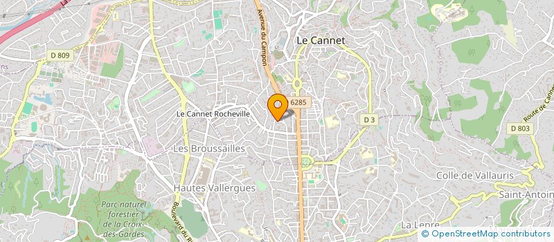 localisation de l'entreprise SJG CONSULTING à LE CANNET