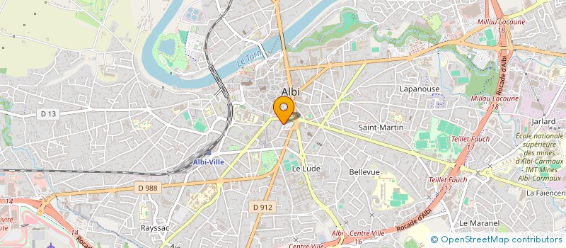 localisation de l'entreprise SJG FINANCE à ALBI