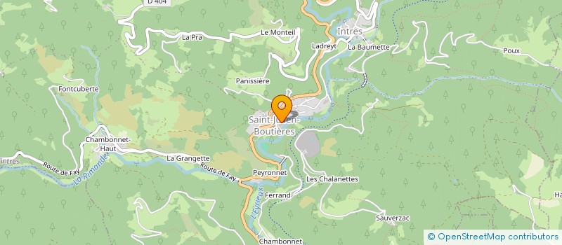 localisation de l'entreprise SJI VILLAGE 07  SAINT-JULIEN-D'INTRES