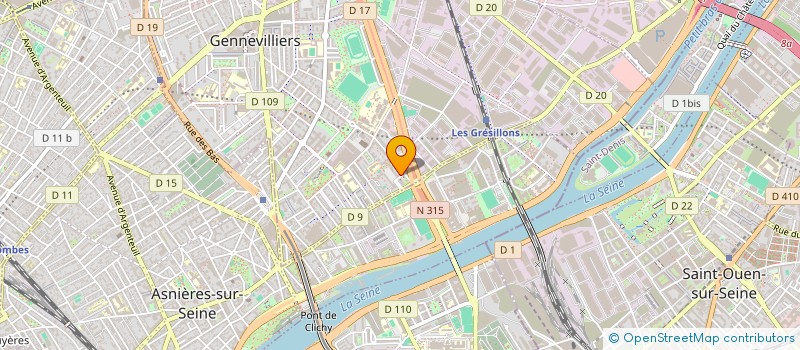 localisation de l'entreprise SJJK AUTOMOTIVE à GENNEVILLIERS