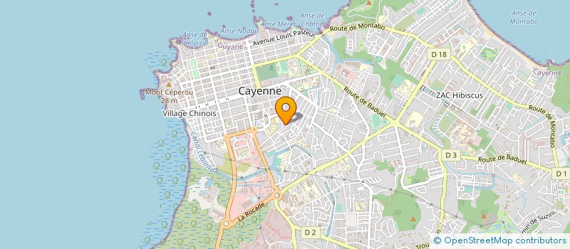 localisation de l'entreprise SJL à CAYENNE