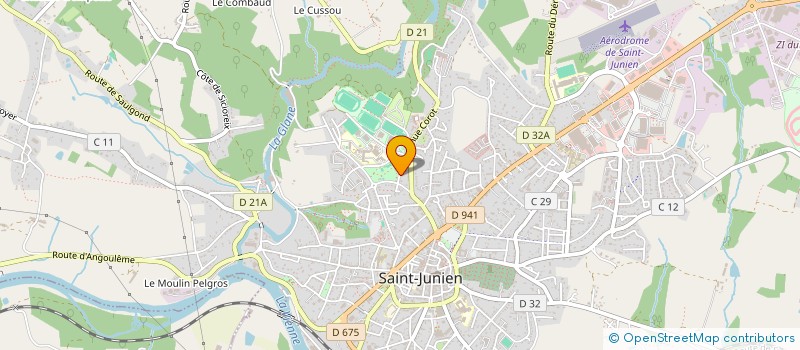 localisation de l'entreprise SJL à SAINT-JUNIEN