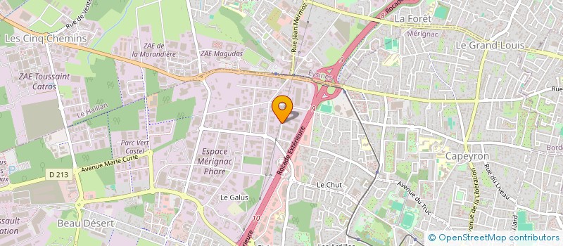 localisation de l'entreprise SJL AUTOS  MERIGNAC