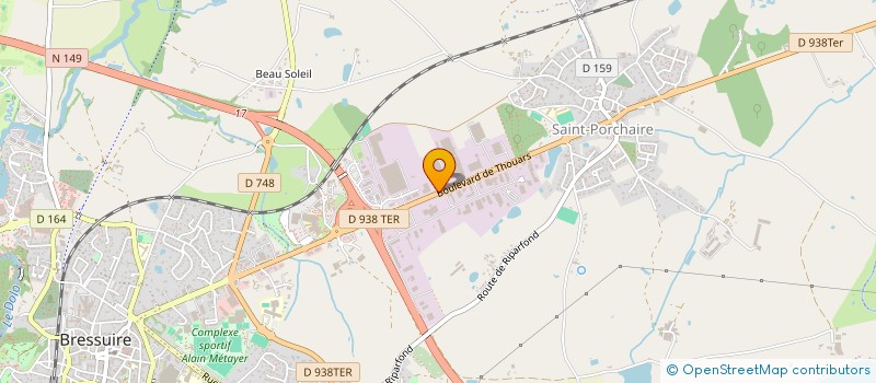 localisation de l'entreprise SJLS  BRESSUIRE