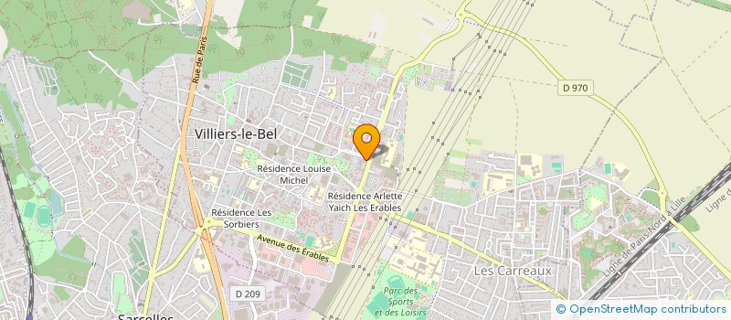 localisation de l'entreprise SJM  VILLIERS-LE-BEL