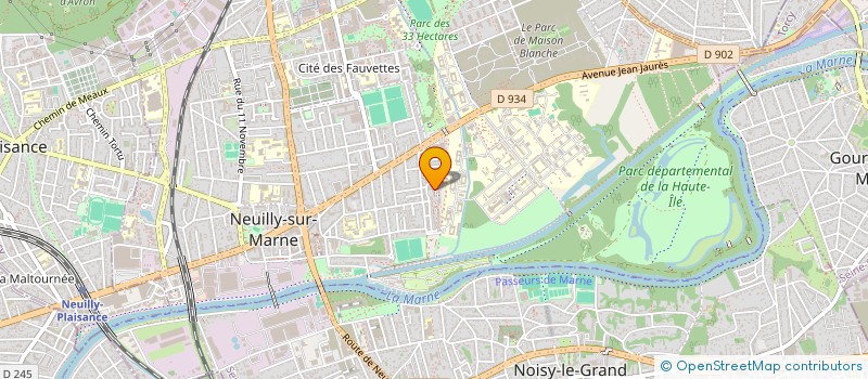 localisation de l'entreprise SJM AUTO à NEUILLY-SUR-MARNE
