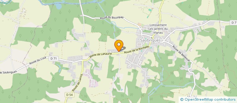 localisation de l'entreprise SJM SERVICES à SAUBRIGUES