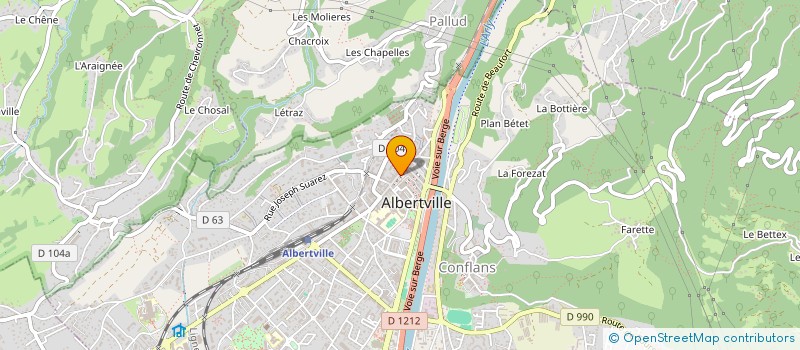 localisation de l'entreprise SJN  ALBERTVILLE