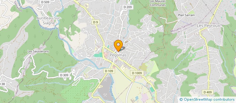 localisation de l'entreprise SJP  PEGOMAS