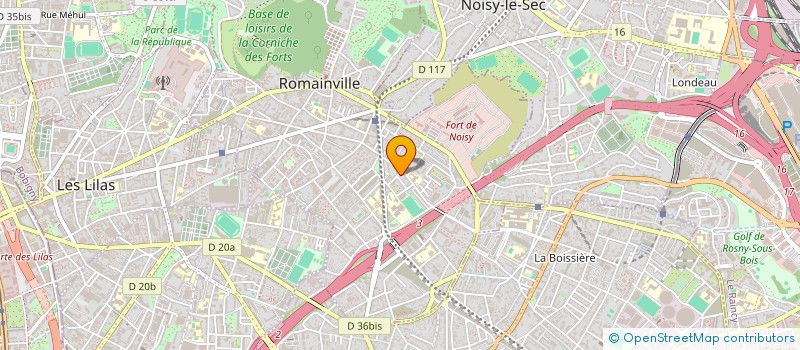 localisation de l'entreprise SJP ENERGIE à ROMAINVILLE