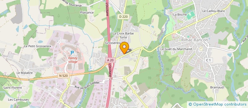 localisation de l'entreprise SJP REALISATIONS à LIMOGES