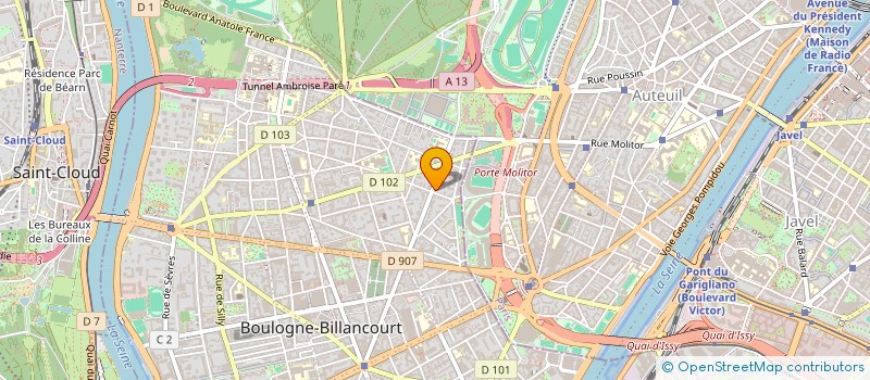 localisation de l'entreprise SJPD à BOULOGNE-BILLANCOURT