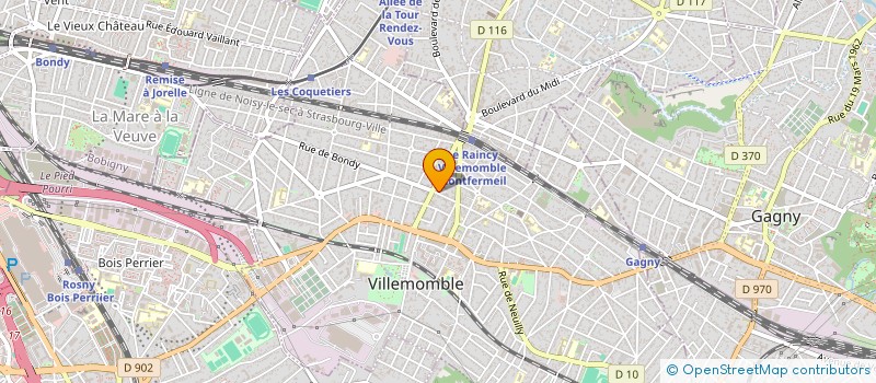localisation de l'entreprise SJPN RAIMBAULT à VILLEMOMBLE