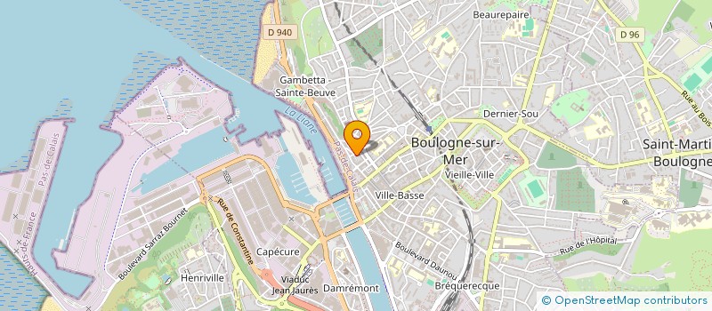 localisation de l'entreprise SJPS  BOULOGNE-SUR-MER