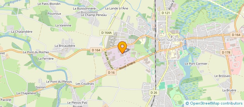 localisation de l'entreprise SJR à NORT-SUR-ERDRE