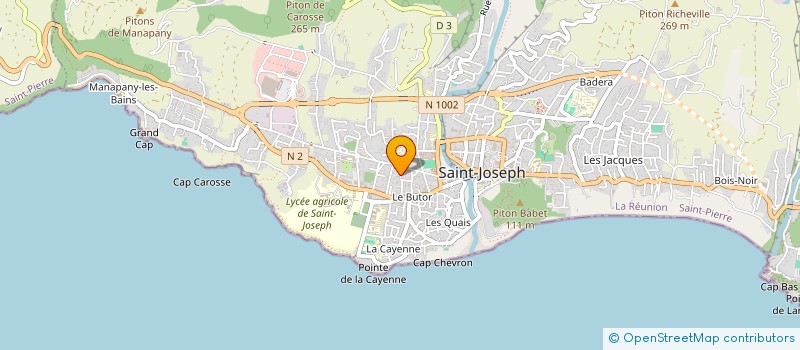 localisation de l'entreprise SJREUNIONNAISE à SAINT-JOSEPH