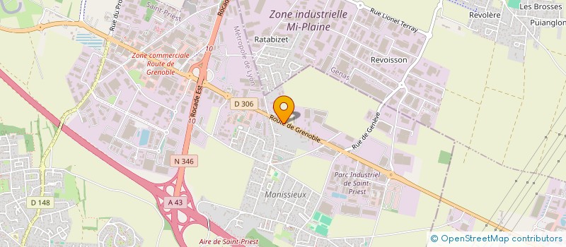 localisation de l'entreprise SJS  SAINT-PRIEST