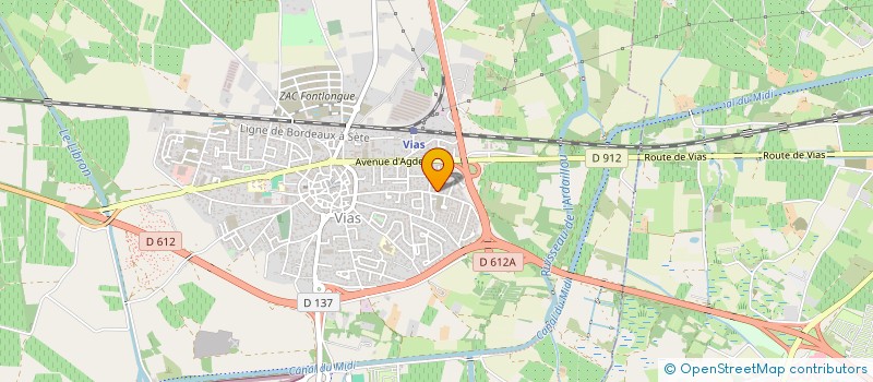 localisation de l'entreprise SJS AGENCEMENTS  VIAS