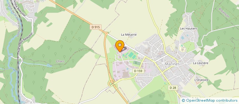 localisation de l'entreprise SJS AUTO à MARINES