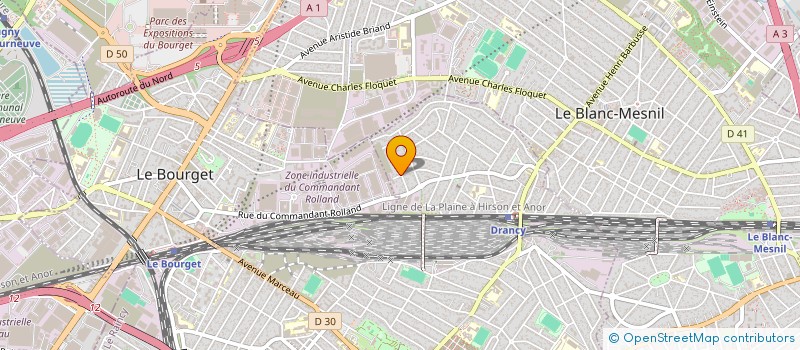 localisation de l'entreprise SJS ENERGIE à DRANCY