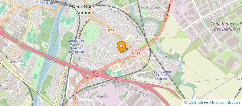 localisation de l'entreprise SJS GESTION à SAINT-OUEN-L'AUMONE