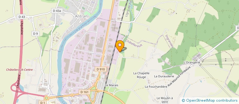 localisation de l'entreprise SJS SERVICES à CHATELLERAULT