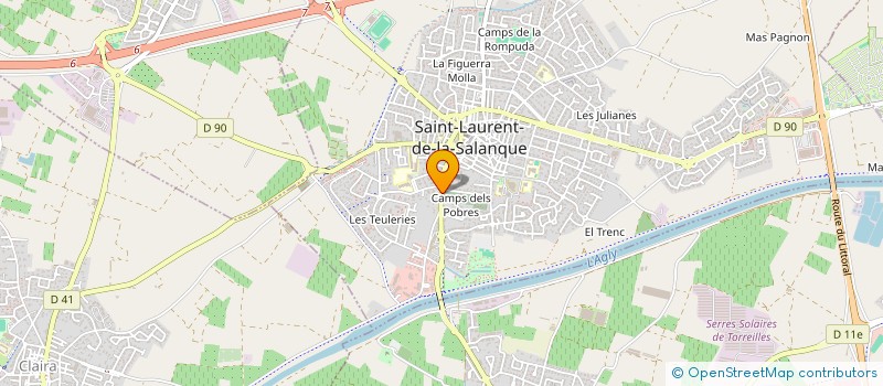 localisation de l'entreprise SJSCD  SAINT-LAURENT-DE-LA-SALANQUE