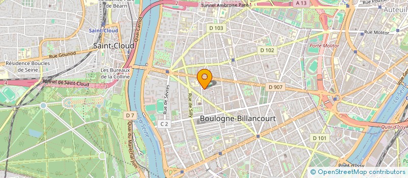 localisation de l'entreprise SJSN ASSOCIATES à BOULOGNE-BILLANCOURT