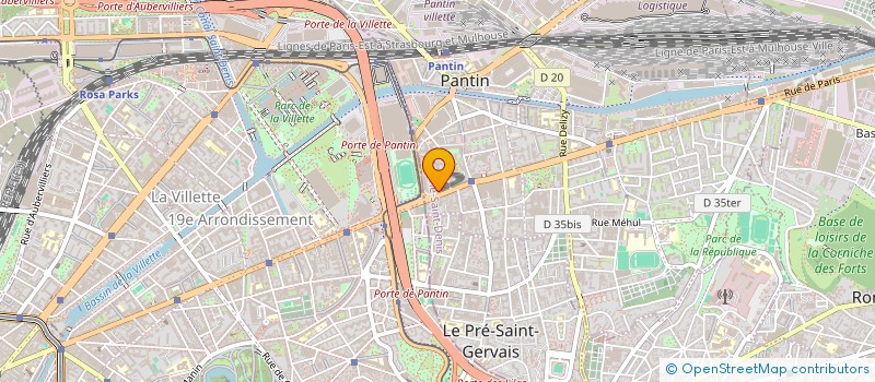 localisation de l'entreprise SJSTDS  PANTIN
