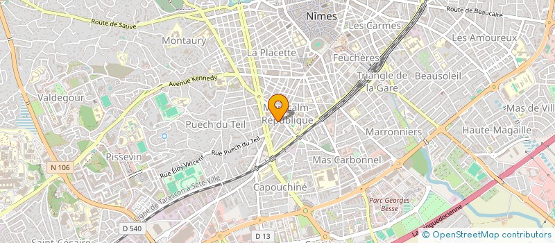 localisation de l'entreprise SJT  NIMES